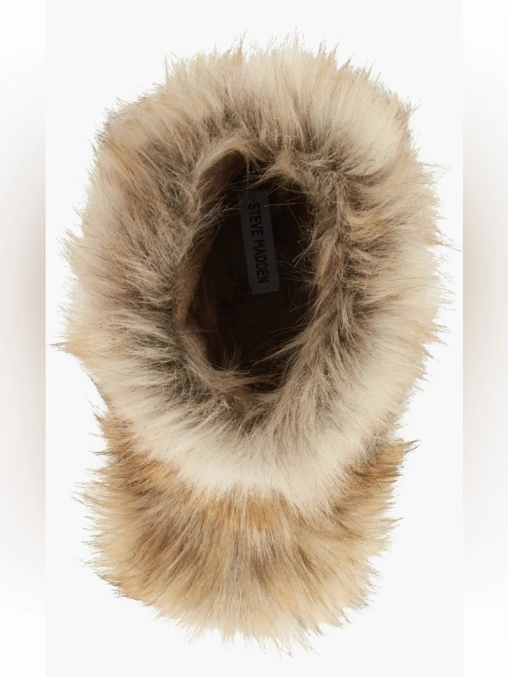 Steve Madden Beastie Faux Fur Bootie Tan & Brown Multicolored Women’s Size 7